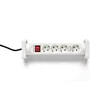 Salicru SPS SAFE 4S Regleta Protectora de 4 Tomas Schuko Blanca